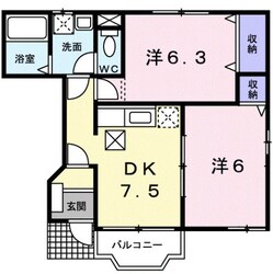 ＹＫハドソンⅠの物件間取画像